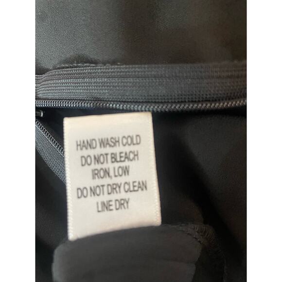 Women's Black Mesh Flowy Blouse Top 1X Plus GUC - Picture 4 of 6